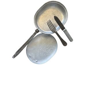 US‎ Military LRRC 1917 WW1 Mess Kit Antique Vintage Army Camping Gear